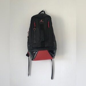 Air Jordan black red travel bag backpack